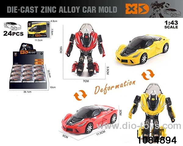 1:43 Alloy Transformer Car in display box