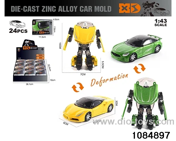 1:43 Alloy Transformer Car in display box