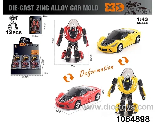 1:43 Alloy Transformer Car in display box