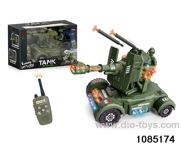RC Tank Flak in window box