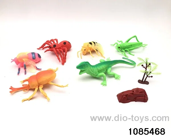 6pcs insects and animals in poly bag header