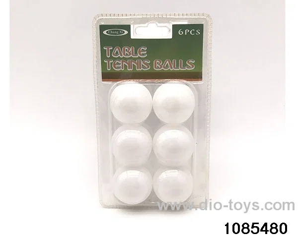 6pcs ping-pong in blister