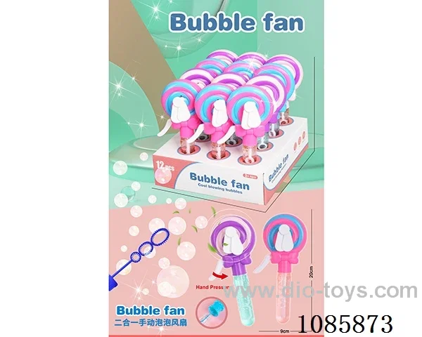 Lollipop bubble fan