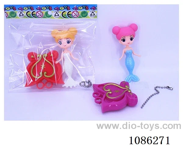 Mermaid change pendant strap rope (4-color mermaid mix)