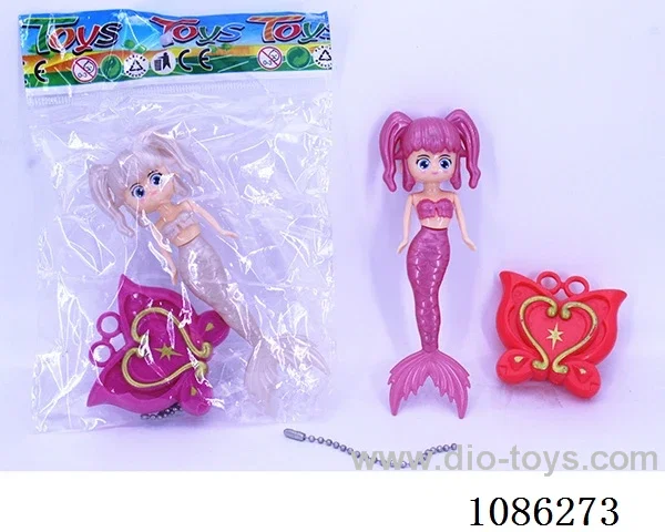 Mermaid change Pendant with rope (3 color mermaid mix)
