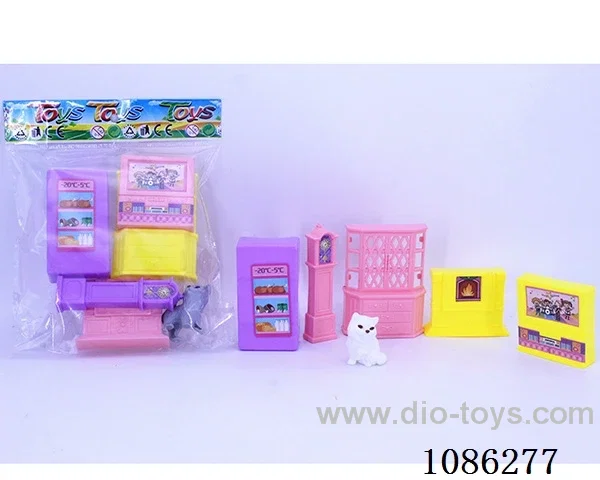Simple small furniture set + Kitten
