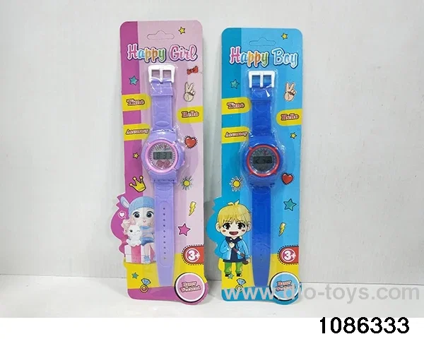 electronic watch in blister