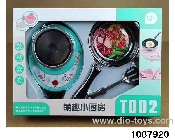 Kitchen toy set in window box