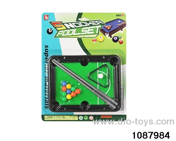 billiard table in Blister card