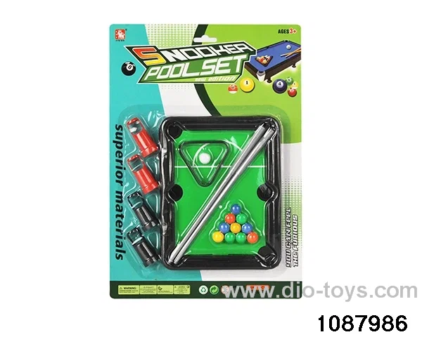 billiard table in Blister card