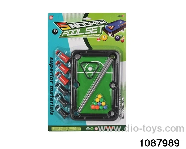 billiard table in Blister card