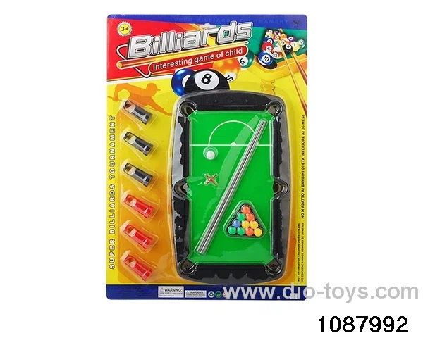 billiard table in Blister card