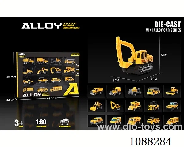 1:60 free wheel alloy car
