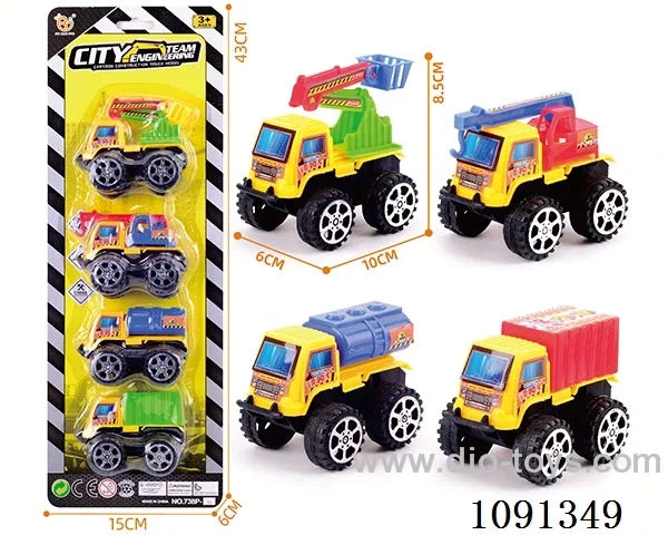 pull back Construction truck