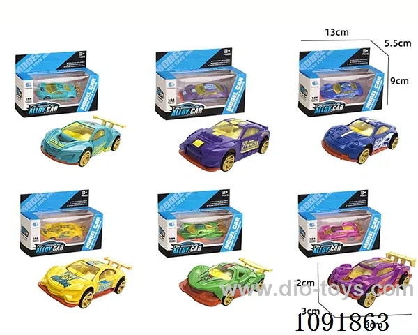 1:64 free wheel alloy car