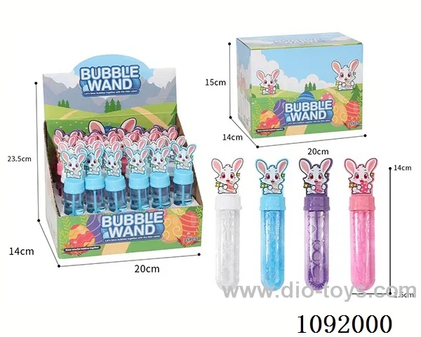 Easter Bunny Bubble Wand (4 colors) (24PCS per piece)