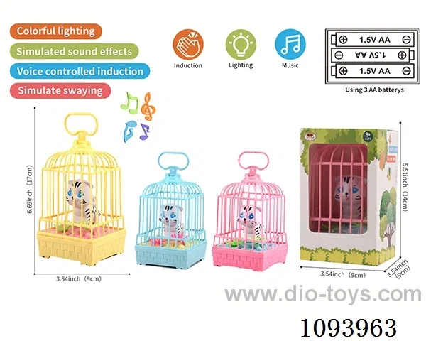 sound control Cat carrier with 1 cat/action/light/music