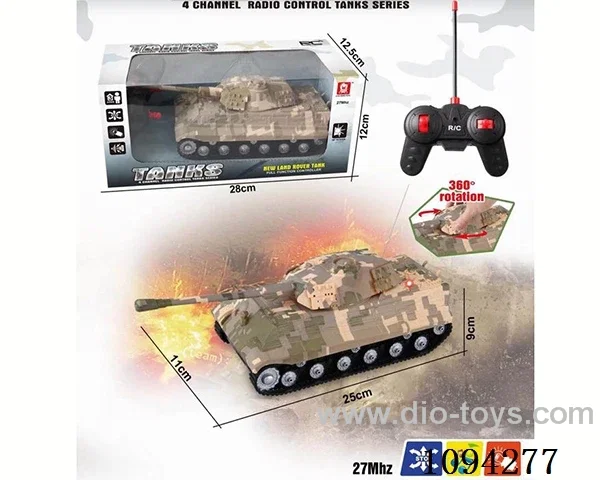 4ch rc tank W L/M not included battery