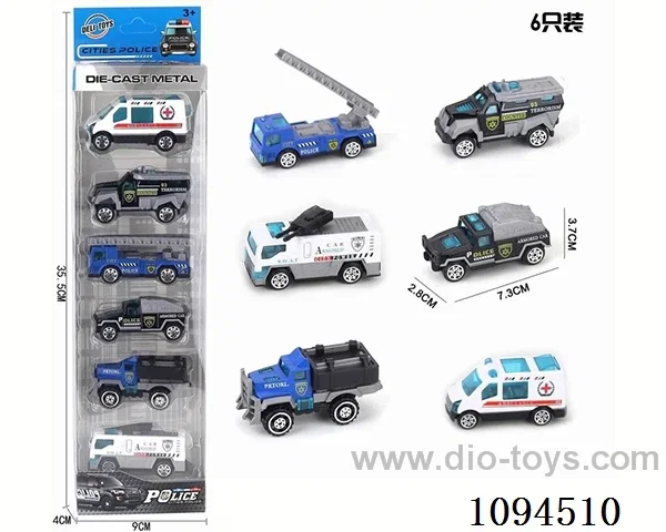 alloy vehicle 6PCS
