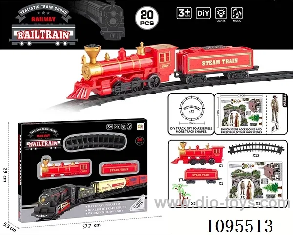 B/O Rail train W L/M not included battery