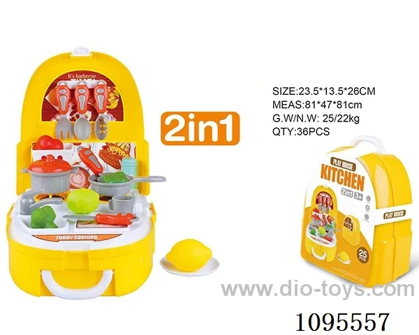 25PCS CHILDREN'S KITCHEN BACKPACK TOYS