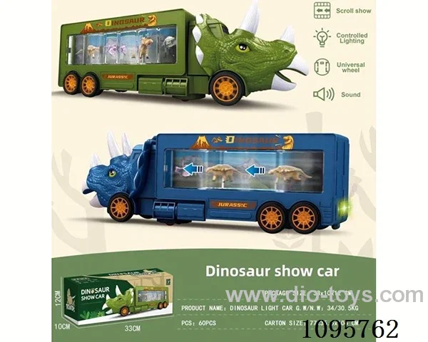 free wheel DINOSAUR  CAR with light