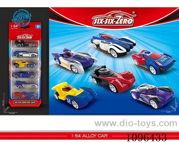 6PCS alloy car（6 models mixed）