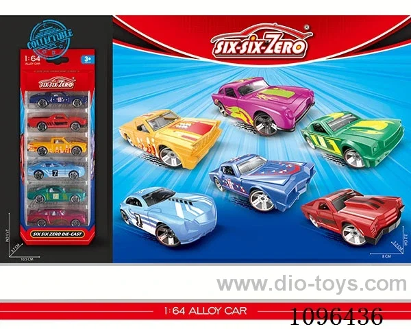 6PCS alloy car（6 models mixed）