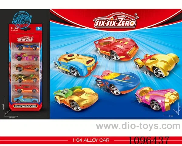 6PCS alloy car（6 models mixed）