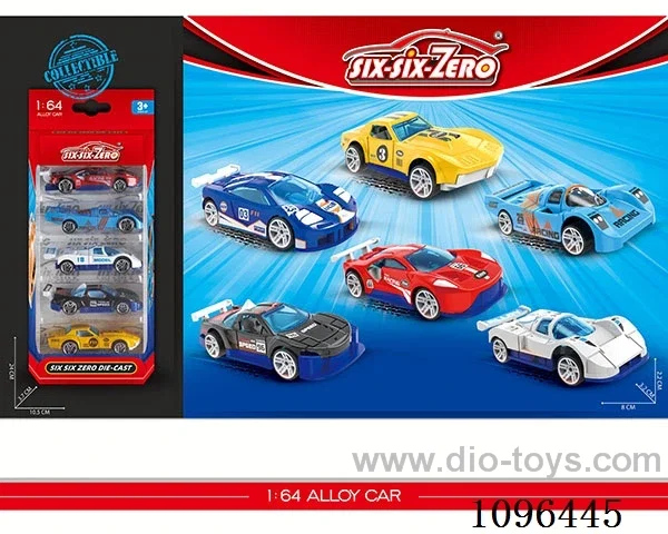 5PCS alloy car（6 models mixed）