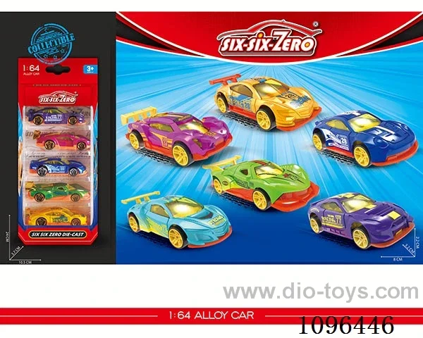 5PCS alloy car（6 models mixed）