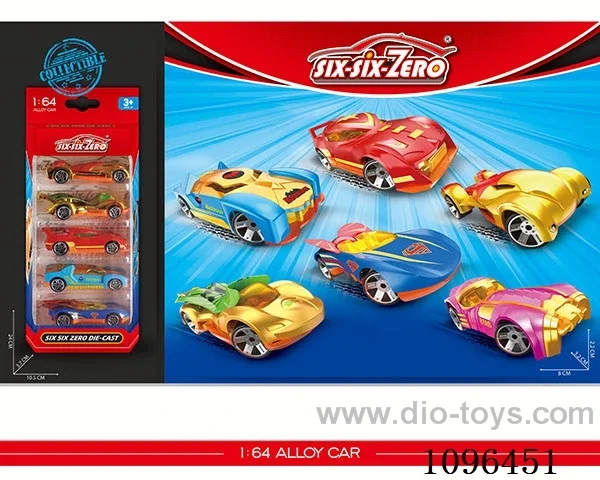 5PCS alloy car（6 models mixed）