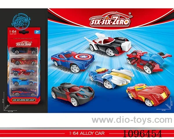 5PCS alloy car（6 models mixed）