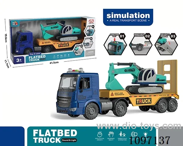Flat car (Blue)