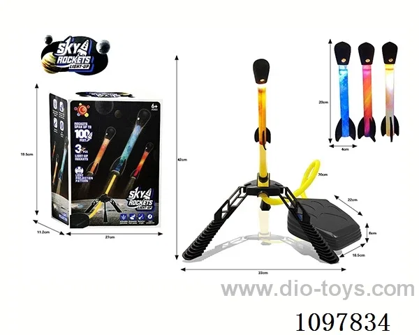 Big pedal skyrocket (Rocket with lights)