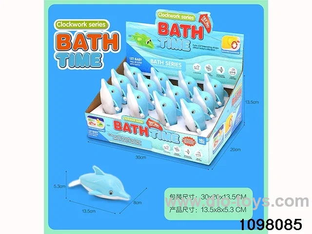 wind up swimming toys in display box