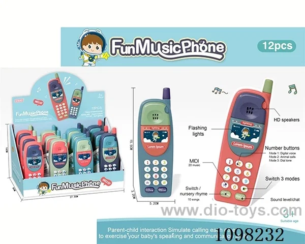 Fun music mobile phone (12 PCS/box)