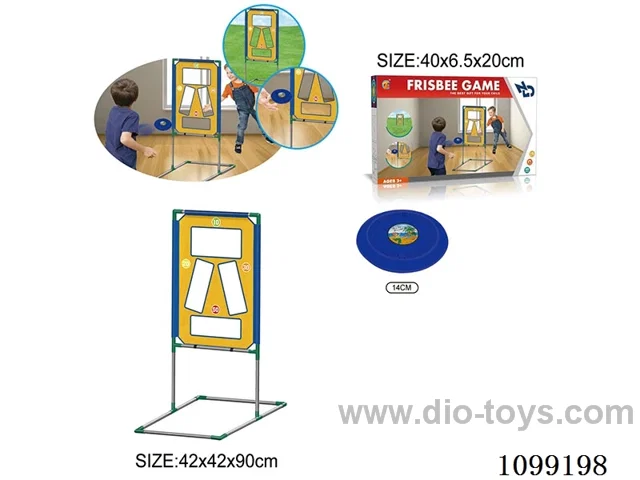 Throw a frisbee rack game