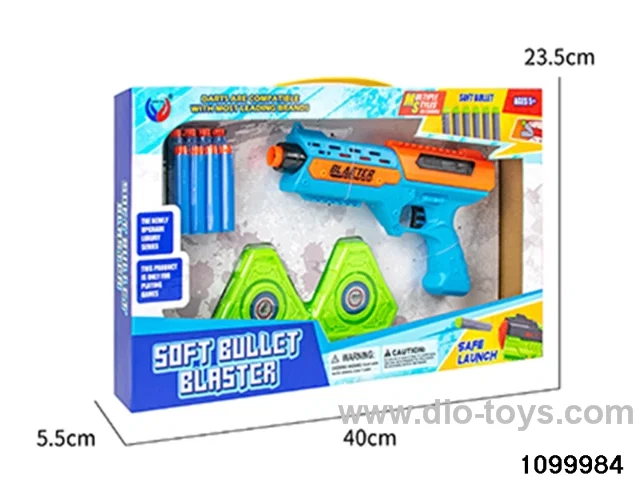 Softball gun + target in display box