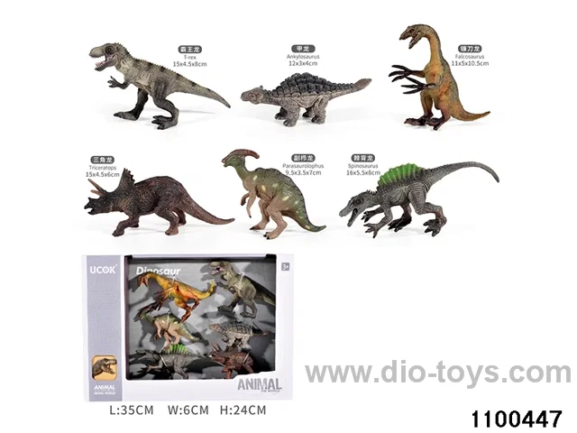 6pcs Animal Set in window box
