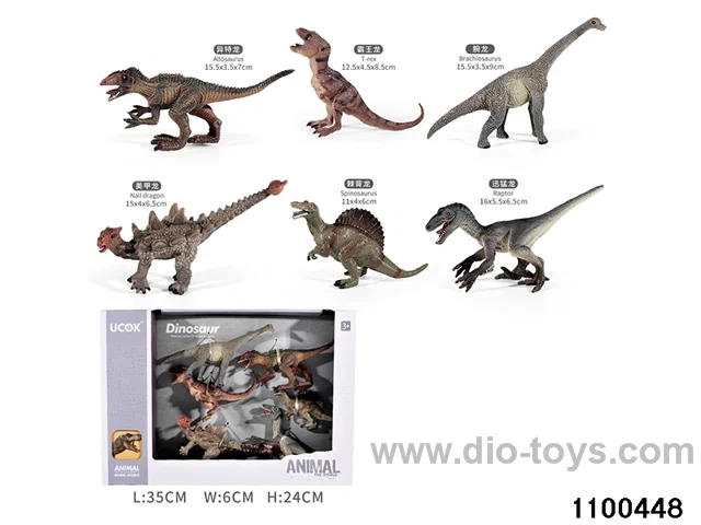 6pcs Animal Set in window box