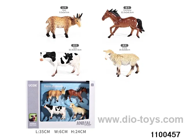 4pcs Animal Set in window box