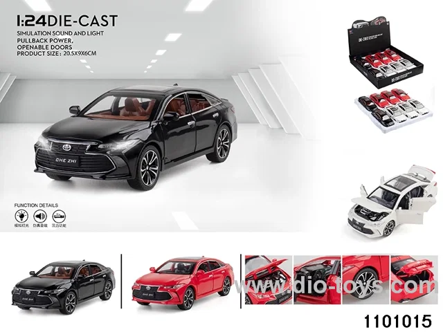 1:24 pull back car in display box