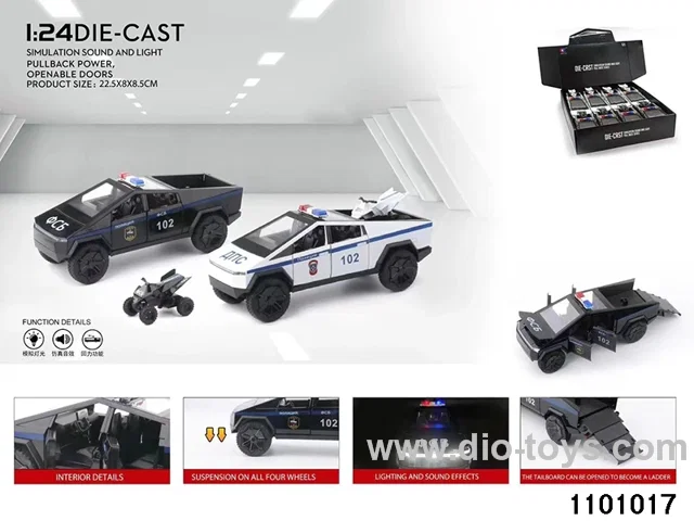1:24 pull back car in display box