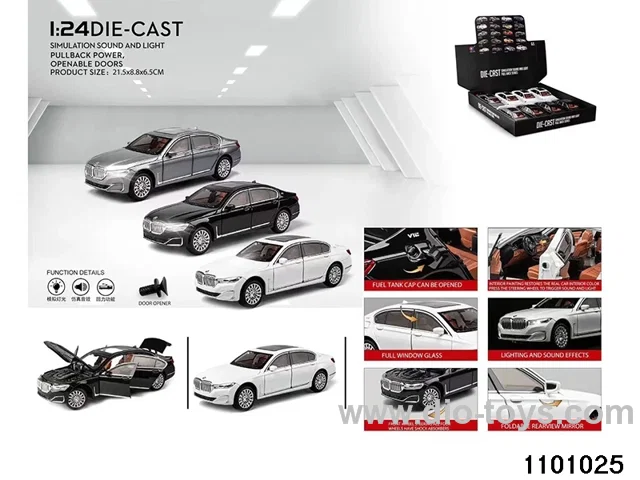 1:24 pull back car in display box
