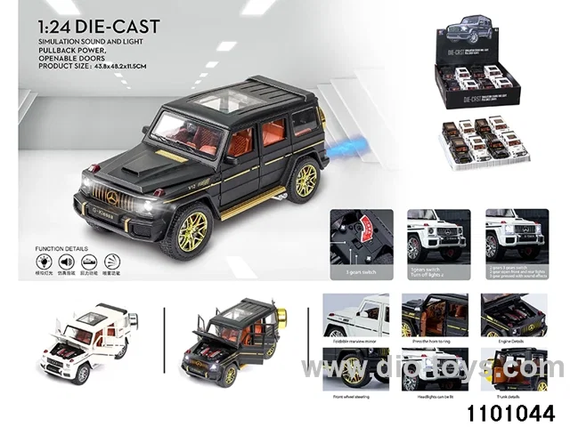 1:24 pull back car in display box