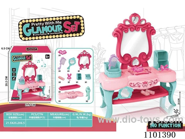 Dressing table with accessories
