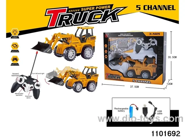 Remote Control Excavator in window box