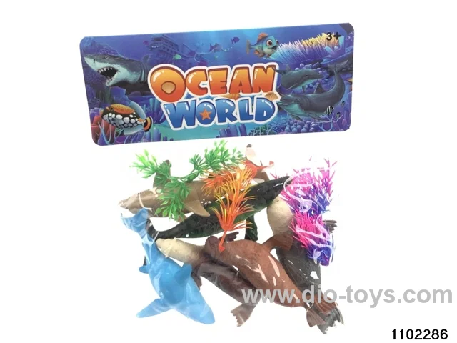 Marine Animal Set in PP bag with header