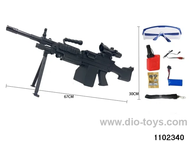 Water bullet gun in paper box